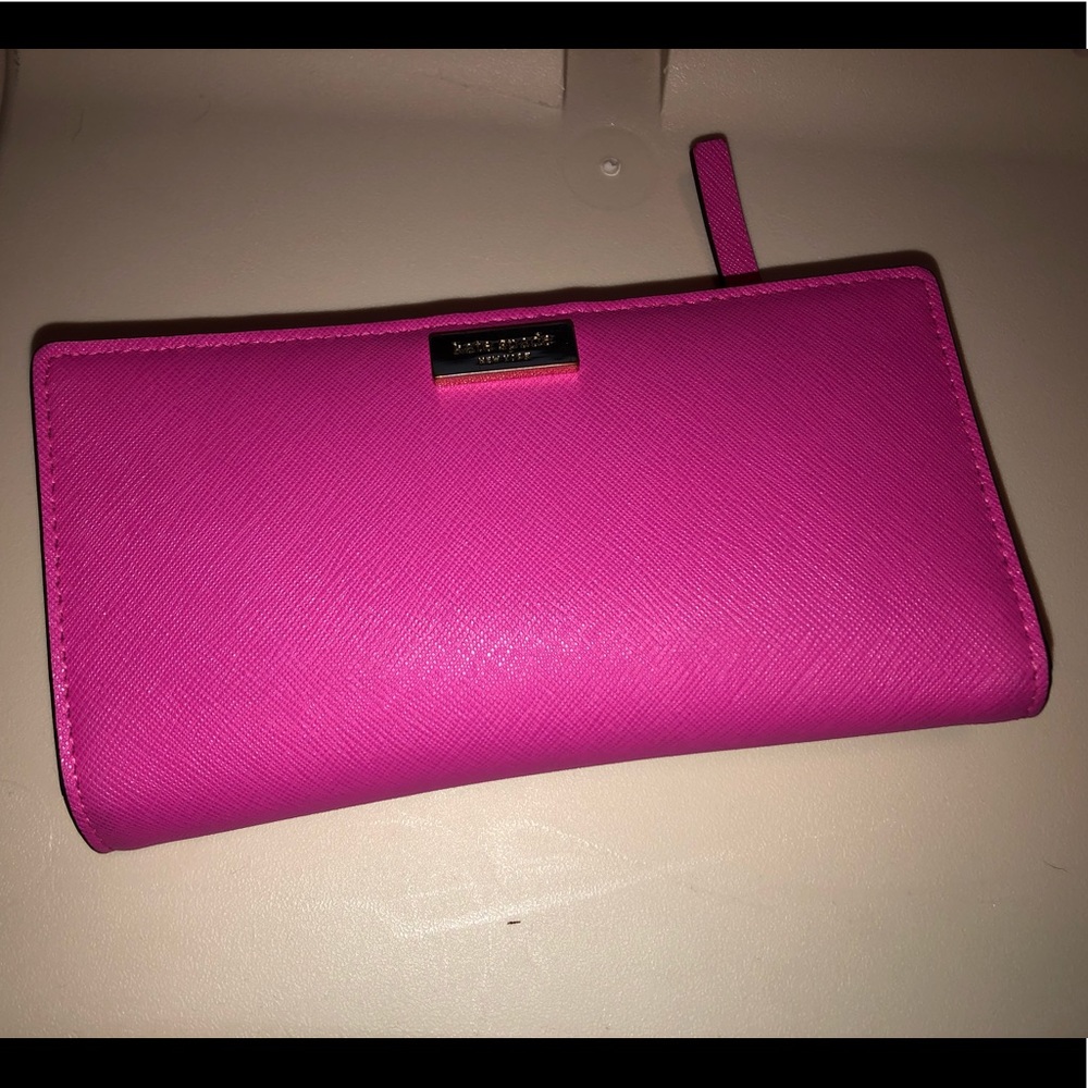 Kate spade hot pink wallet